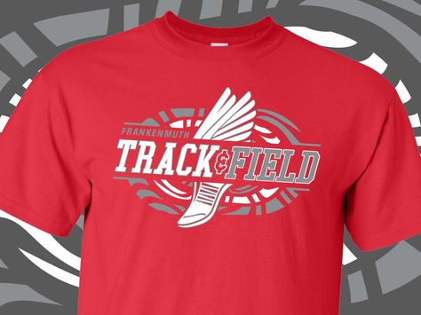 Tshirt Creative, Track Shirts, Track Uniforms, Track Shirt, Sport Ideas, Sports Vinyl, T Shirt Logo Design, Shirt Logo Design, Custom Screen Printing