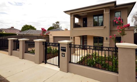 Gate Design Modern, Black Gate, Gate Garden, Gate Wall Design, Modern Gate, House Fence Design, Mexico House, Front Gate, Steel Gate