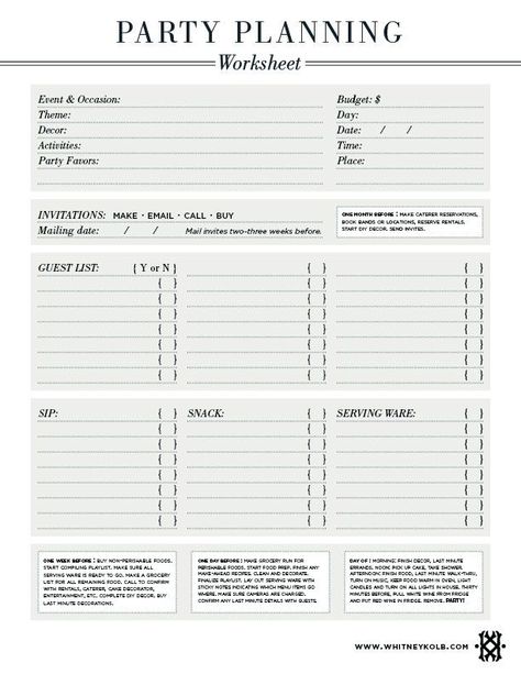 Party planning worksheet Event Checklist Template, Party Planning List, Event Planning Forms, Party Planner Template, Event Planning Checklist Templates, Birthday Party Checklist, Event Planning Worksheet, Planning Worksheet, Birthday Planner