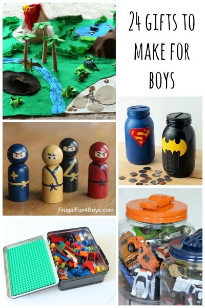 Handmade Gift Ideas for Boys Whether you simply enjoy crafting or need to save some cash this Christmas season, it’s fun to give something that has a handmade touch rather than buying yet another toy in plastic packaging.  Here are 24 ideas for homemade gifts that boys will go for.  Of course girls will enjoy … Gift Ideas For Boys, Handmade Gift Ideas, Gifts To Make, Diy Gifts For Kids, Christmas Gifts For Boys, Crafts For Boys, Homemade Christmas Gifts, Plastic Packaging, Homemade Christmas