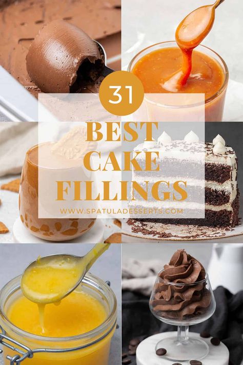 German Buttercream Recipe, Best Cake Filling, Cake Filling Ideas, Best Cake Flavours, Chocolate Filling For Cake, Homemade Nutella Recipes, Layer Cake Filling, Sponge Cake Filling, Layered Cakes