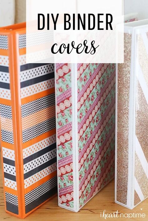 A simple and affordable back to school idea. These DIY Binder Covers are a fun way to customize any binder! #diy #diycrafts #crafts #craftideas #school #schoolorganization #organizing #organization #theinspirationboard Cricut Binder Cover Ideas, Three Ring Binder Cover Diy, 3 Ring Binder Cover Diy, Decorating Binders For School, School Binder Decoration Ideas, Diy Binder Cover Ideas, Cute Binder Ideas, Binder Decoration Ideas, Binder Cover Ideas