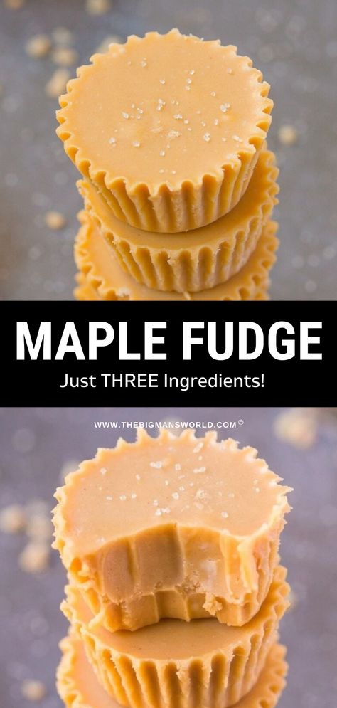 Aip Fudge Recipe, Vegan Maple Fudge, Maple Flavored Fudge, Maple Syrup Desserts Healthy, Dessert Recipes Cheap, Easy Maple Desserts, Vegan Maple Desserts, Maple Food Ideas, 3 Ingredients Fudge