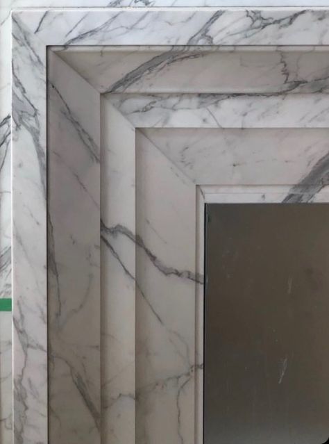 Marble Cladding On Wall Luxury, Lift Wall Cladding Design Marble, Marble Moulding Design, Lift Front Wall Design, Marble Door Frame Design, Marble Architrave, Lift Wall Cladding Design, Lift Cladding, Marble Moulding