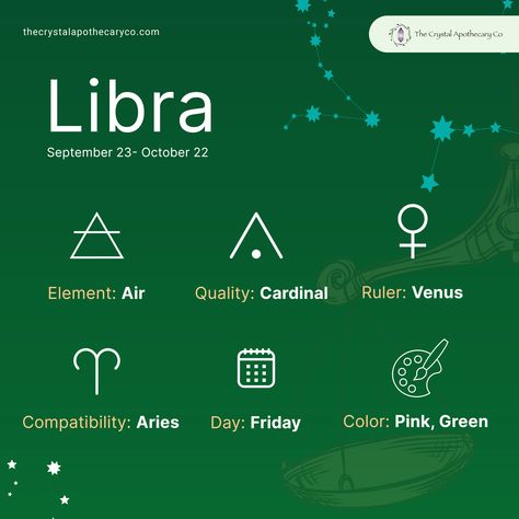 Libra Crystals, Libra Astrology, Libra Life, Witch Spell Book, Witch Spell, Astrology Zodiac, Energy Crystals, Spell Book, Green Day