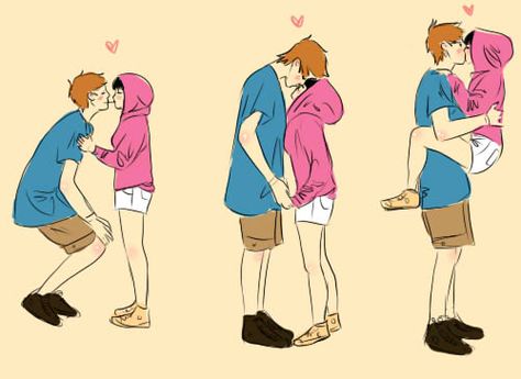 Tall Boyfriend Short Girlfriend Cartoon, Small Girlfriend Tall Boyfriend, Cute Lgbtq Couple Art, Boy And Girl Drawing Couples, Girl And Boy Couple Drawing, Drawings Of Couples Dancing, Trippy Couple Art Love, Tall Boy Short Girl, Tall Boyfriend Short Girlfriend