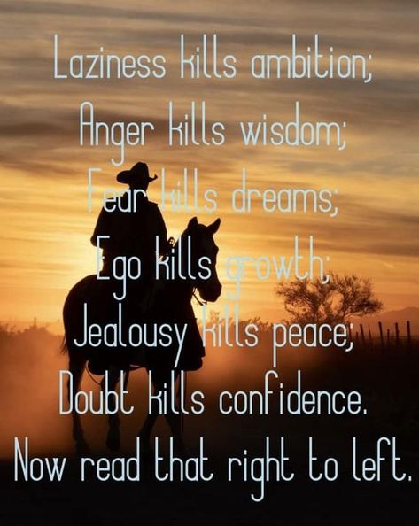 Cowboy Quotes | Facebook Inspirational Country Quotes, Cowboy Quotes Inspirational, Western Sayings And Quotes, Country Life Quotes, Cowboy Prayer, Positive Talk, Cowboy Wisdom, Inspirational Horse Quotes, Western Quotes