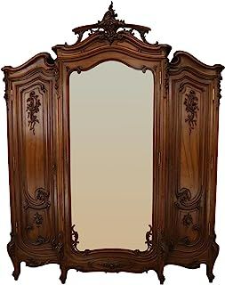 Amazon.com: Rococo Furniture: Home & Kitchen Vintage Bedroom Wardrobe, French Rococo Armoire, Victorian Era Furniture, Victorian Armoire, Cupboard With Mirror, Antique Closet, Victorian Closet, Victorian Bohemian Decor, Vintage Furniture Antique