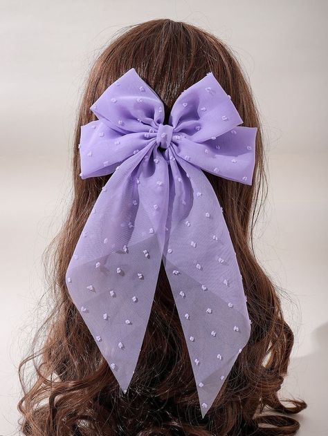 Purple Hair Bows, Knot Decor, Black Hair Bows, Diy Hair Accessories Ribbon, Hair Tie Accessories, French Clip, Bow Hairstyle, Purple Bows, French Hair