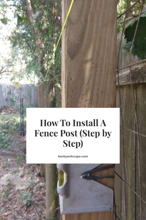 How To Install Fence Posts, Fence Post Installation, T Post Fence, Fence Post Repair, Build A Fence, Post And Rail Fence, Wood Fence Post, Metal Fence Posts, Horse Fencing