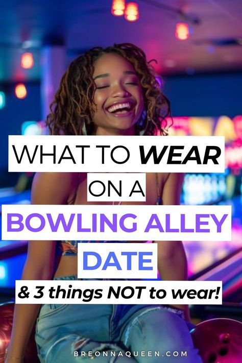 "Make your bowling date a stylish affair with these outfit ideas. From playful to chic, find the perfect ensemble for a night of strikes and spares. #BowlingDateOutfit #ChicSportyLook #DateNightAttire" bowling date outfits, what to wear on a bowling alley date, Bowling Date-Night Outfits to Try Now Go Kart Date Outfit, Bowling Birthday Party Outfit, Dave N Busters Outfit, Work Bowling Party Outfit, Dave And Busters Date Night Outfit, Sports Bar Date Outfit, What To Wear To An Arcade, Cute Bowling Outfit Date Casual, What To Wear To Go Bowling