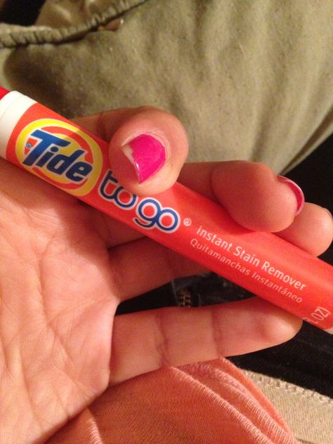 I love my #TideToGo complimentary from @influenster @tide. It helps me get out of messy stains when I'm on the go. It's my magic pen, it works great and does it's job perfectly! ;) #contest Tide Pen, Magic Pen, Pen Stain, Book Aesthetics, Birthday Board, Emergency Kit, Stain Remover, In The Heights, The Go