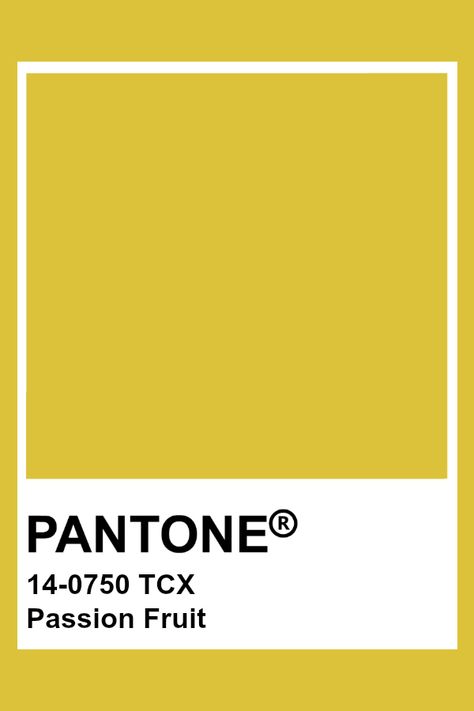 PANTONE 14-0750 TCX Passion Fruit #pantone #color Pantone Tcx Yellow, Passion Fruit Color Palette, Pantone Giallo, Color Palettes For Home, Home Color Ideas, Graphic Design Color, Pantone Tcx, Home Color Palette, Pantone Colours