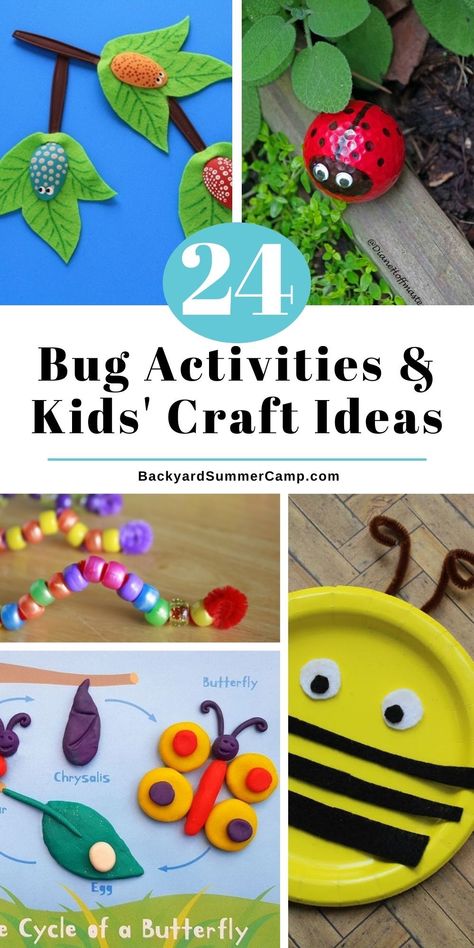 Learn about bugs and insects with these easy and fun hands-on bug activities and craft ideas for kids of all ages! Insects For Kids, Insects Kindergarten, Origami Paper Flowers, Bug Activities, Insects Preschool, Butterflies Activities, Boredom Busters For Kids, Insect Activities, Insect Crafts