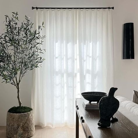 Amazon.com: Curtain Rods for Windows 48 to 84 Inch, 1 Inch Heavy Duty Curtain Rod, Black Curtain Rods, Modern Design Curtain Rod, Indoor/Outdoor Curtain Rod, Adjustable Telescope Curtain Rod, 32"-86" : Home & Kitchen Black Curtain Rod, Outdoor Curtain Rods, Modern Curtain Rods, Black Curtain Rods, Curtain Rod Brackets, Buy Curtains, Black Curtains, Modern Curtains, Outdoor Curtains