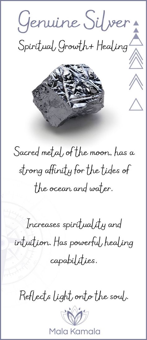 What is the meaning and crystal and chakra healing properties of silver? A sacred material metal for spiritual growth and healing. Growth And Healing, Sacred Jewelry, Meditation Jewelry, Gemstone Meanings, Crystal Therapy, Crystal Magic, Crystal Meanings, Healing Jewelry, Rocks And Gems