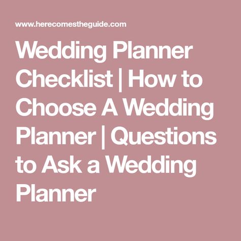 Wedding Planner Checklist | How to Choose A Wedding Planner | Questions to Ask a Wedding Planner Wedding Planner Questions, Wedding Coordinator Checklist, Wedding Planner Checklist, Wedding Day Tips, Cabin Wedding, Wedding Planning Checklist, Wedding Planning Advice, Wedding Checklist, Sister Wedding