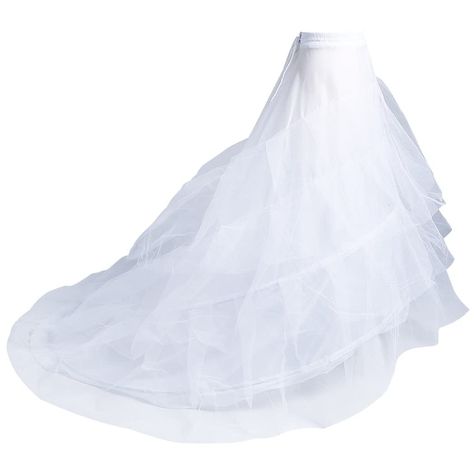 PRICES MAY VARY. Excellent Material: Soft polyester with lining, voile, wire, etc. This trumpet petticoat for wedding dress is designed with 3 layers and 2 hoops to shape your dress perfect and makes it look more puffy and elegant when you dress on. Most dresses need a petticoat underneath to keep its shape! Adjustable Full-Sized: The length of the 3 layers mermaid petticoat is 39.4inch /100cm in the front and 63inch/160cm in the back. Adjustable waist suitable for size 24-30inch/ 60-75cm. The f Petticoat For Wedding Dress, Hoop Petticoat, Wedding Dress Petticoat, Wedding Dress For Women, Victorian Skirt, Party Dress Wedding, Floor Length Wedding Dress, Hoop Skirt, Ball Gown Skirt