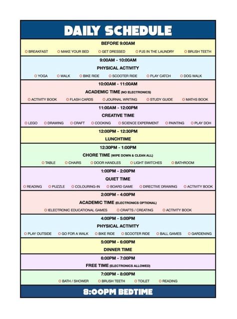 Holiday Schedule For Kids, School Holiday Schedule, Activity Schedule Template, Summer Binder For Kids, Teen Schedule Daily Routines, Summer Block Schedule For Kids, Weekly Activity Schedule For Kids, Schedule For Teens At Home, Weekend Schedule For Kids