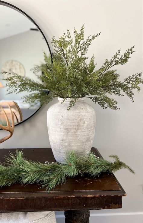 Winter Vase Decor, Hobby Lobby Christmas Decor 2023, Winter Vase, Hobby Lobby Christmas Decor, Winter Containers, Decorate House, Christmas Entry, Hobby Lobby Christmas, Entry Decor