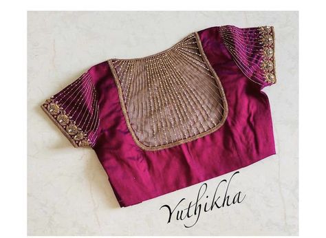 Netted Blouse Designs, Blouse Designs Catalogue, Net Embroidery, Best Blouse Designs, Traditional Blouse Designs, Latest Blouse Designs, Aari Blouse, Cutwork Blouse Designs, New Blouse Designs