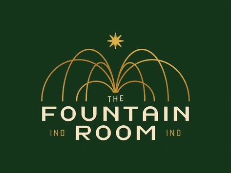 The Fountain Room Unsued Concept by Ross Shafer on Dribbble Fountain Logo, Fountain Aesthetic, Brand Profile, Profile Ideas, Pond Fountains, Branding Ideas, The Fountain, Water Fountain, Hot Rods