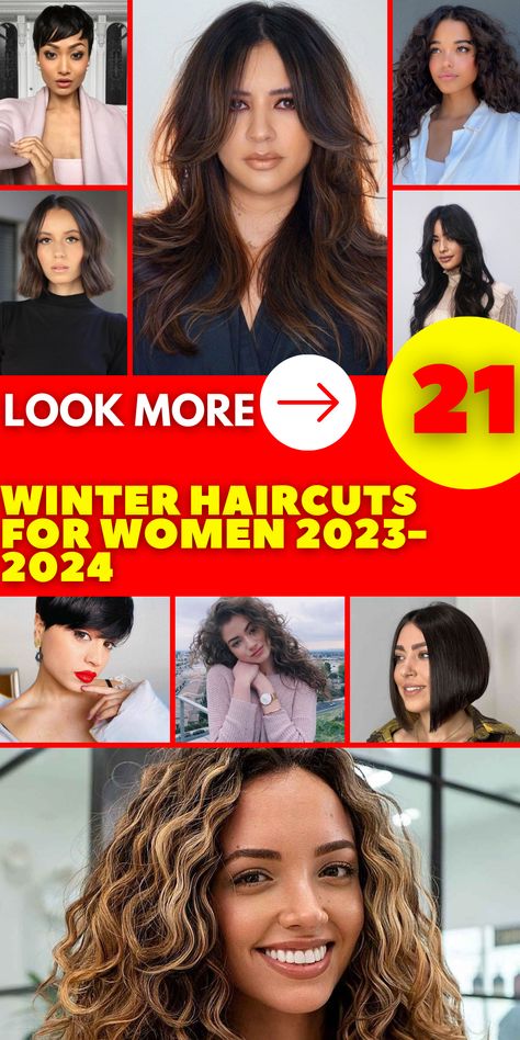 Winter is the perfect time to embrace change, and our winter haircuts for women in 2023 - 2024 are designed to help you achieve a fresh and stylish look. Whether you prefer short bobs, medium-length styles, or shorter boyish cuts, our collection offers options for various preferences. Explore layered options, tomboy styles, and low-maintenance short cuts to stay on-trend this snowy season. Winter Haircuts, Different Face Shapes, Short Bobs, Haircuts For Women Over 50, Classic Bob, Wavy Style, Long Bangs, Make Waves, Ageless Beauty