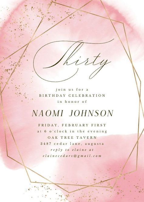 Gold Polygon - Birthday Invitation Template | Greetings Island 18th Bday Invitation, Birthday Invitations Templates, Birthday Invitation Design, 18th Bday, Bday Invitations, Greetings Island, Free Birthday, Birthday Invitation Template, Free Birthday Invitations