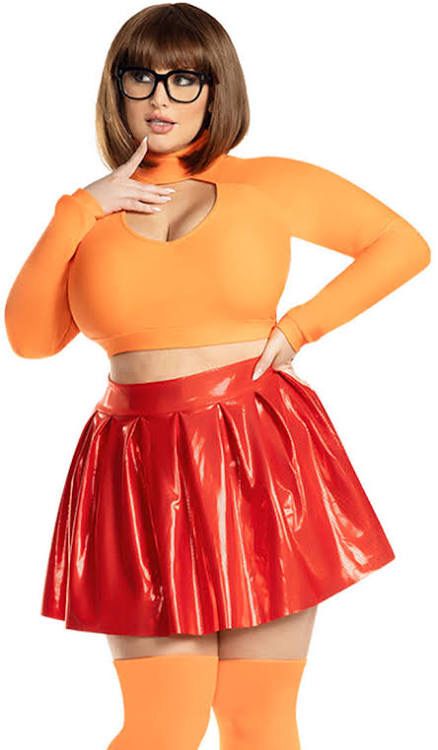 Velma Halloween Costume, Mean Girls Halloween Costumes, Short Brown Wig, Plus Size Halloween Costumes, Detective Costume, Velma Costume, Mean Girls Halloween, Halloween Costumes Plus Size, Velma Cosplay