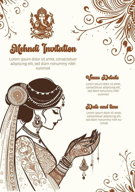 Indian bride mehndi template best for mehndi invitation ceremony Mehndi Template, Indian Bride Mehndi, Mehndi Illustration, Mehndi Invitation, Bride Mehndi, Mehandhi Designs, Wedding Symbols, Wedding People, Photo Editing Tutorial