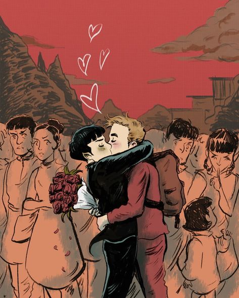 Star Trek Snw Fanart, Spock X Kirk Fanart Kiss, Spirk Fanart Kiss, Spock X Kirk Fanart, Spirk Fanart, Stark Trek, Star Trek Wallpaper, Starfleet Academy, Spock And Kirk