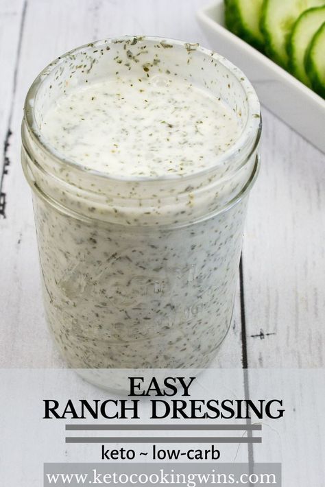 Homemade Keto Ranch Dressing, Keto Ranch Dressing Recipe Hidden Valley, Best Keto Salad Dressing, Carnivore Ranch Dressing, Keto Dressing Recipes, Keto Dressings For Salads, Low Carb Ranch Dressing Recipe, Clean Ranch Dressing Recipe, Homemade Ranch Dressing Easy