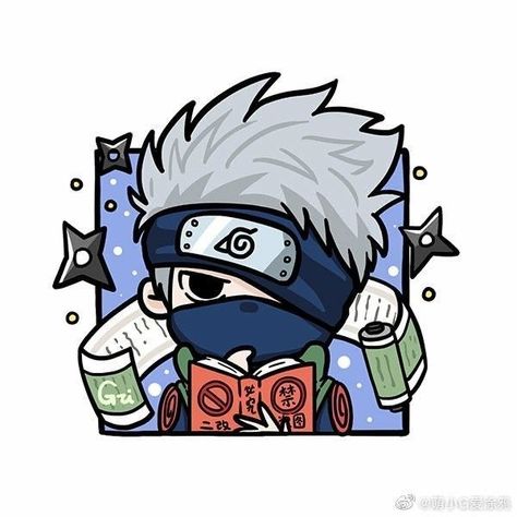 Kakashi Hatake Chibi, Kakashi Cute, Chibi Kakashi, Chibi Naruto Characters, Cute Avatar, Chibi Stickers, Naruto Chibi, Cute Image, Hatake Kakashi