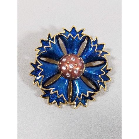 Vintage MMA Metropolitan Museum Art Blue Cornflower Russian Imperial Brooch Pin Cornflower Jewelry, White Victorian, Blue Cornflower, Victorian Jewelry, Art Blue, Metropolitan Museum Of Art, Metropolitan Museum, Art Jewelry, Museum Of Art