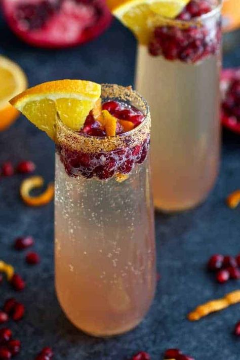 Breakfast Party Table, Kombucha Mimosa, Pomegranate Kombucha, Cranberry Kombucha, Best Mimosa Recipe, Mimosa Recipes, Table Meals, Dietitian Recipes, Vegan Drinks Recipes