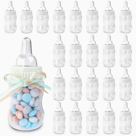 24 Baby Bottles for Baby Shower Game - Premium Plastic Party Favors & Decorations - DIY Baby Boy Shower Decorations - Baby Shower Take Home Favors, Birth Room, Baby Boy Shower Decorations, Diy Baby Boy, Pink Party Decorations, Baby Shower Wording, Baby Boy Toys, Baby Shower Decorations For Boys, Baby Blocks