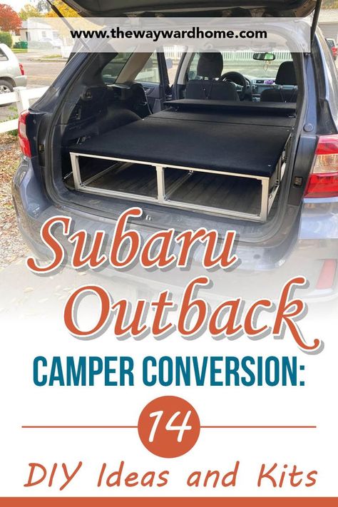 Subaru Outback Camper Conversion: 14 DIY Ideas and Kits Subaru Outback Camper, Camper Conversion Diy, Outback Camper, Rv Camping Ideas, Rav4 Camping, Outback Car, Camper Conversion Ideas, Rv Camping Trips, Suv Camper