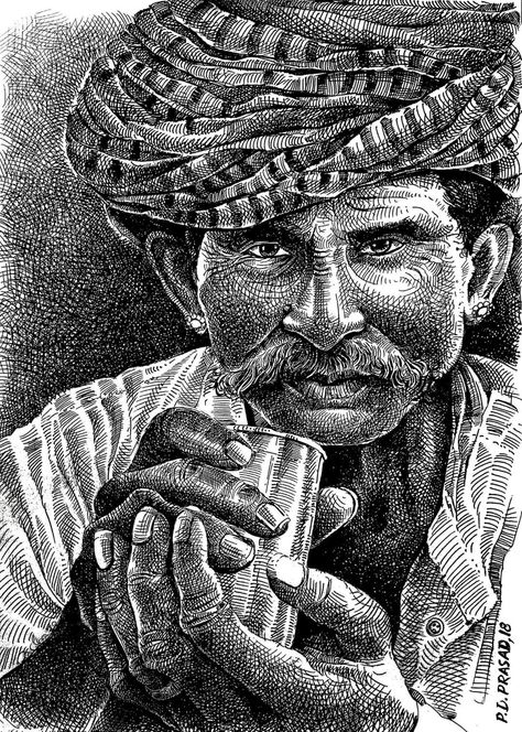 Pencil Art Love, Micron Pen Art, Man Drinking, Landscape Pencil Drawings, Abstract Pencil Drawings, Pen Art Work, Pencil Portrait Drawing, Stippling Art, Dancing Drawings