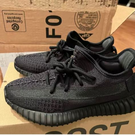 Brand New Yezzy 350 Color Black Yezzy Shoes 350, Adidas Yeezy Women, Yeezy 350 V2 Black, Black Yeezy, Yeezy Black, Adidas Yeezy 350 V2, Shoes Yeezy, Adidas Yeezy 350, Yeezy 700