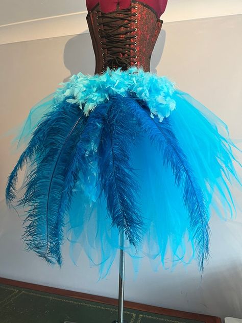 Burlesque Mermaid, Daisy Duck Costume, Ostrich Feather Skirt, Peacock Tutu, Seussical Costumes, Duck Costumes, Alice Costume, White Tulle Skirt, Red Tutu