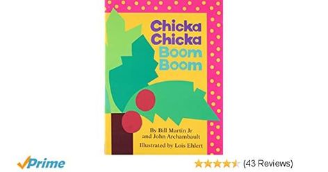 School Reading List Book of the Day: Chicka Chicka Boom Boom by Bill Martin - When all the letters of the alphabet race one another up the coconut tree, will there be enough room? - today's classic book #readingforpleasure #BookOfTheDay #ad | #childrensbook #kidlit Chicka Chicka Boom Boom Book, Planting A Rainbow, Lois Ehlert, Cheerful Art, Chicka Chicka Boom Boom, Leaf Man, Chicka Chicka, B And B, Bookshelves Kids