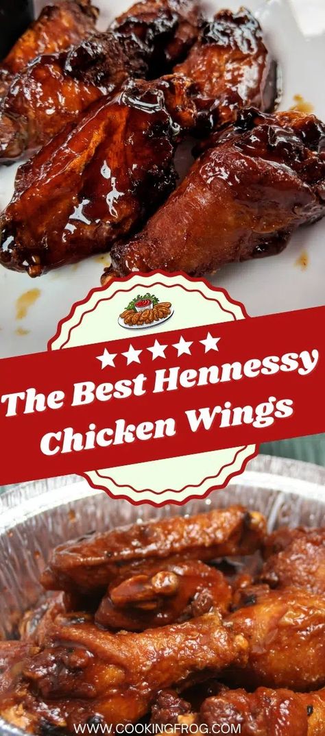 Hennessy Bbq Sauce Recipe, Hennessy Chicken Wings Recipe, Hennessy Wings Recipe, Wing Sauce Recipes, Chicken Wing Sauces, Bbq Chicken Wings, Chicken Wings Recipe, Bacon And Eggs, Fried Chicken Wings