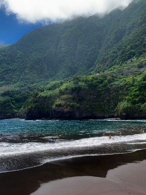 Seixal Beach Madeira, Black Beach, Vacation Goals, Funchal, City Aesthetic, Beautiful Places To Travel, Nature Travel, Travel Inspo, Pretty Places