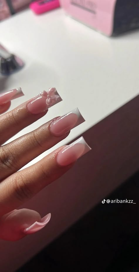 Acrylic Toe Nails, House Chores, Drip Nails, Nagel Tips, Colored Acrylic Nails, Girly Acrylic Nails, French Tip Acrylic Nails, Simple Acrylic Nails, French Acrylic Nails