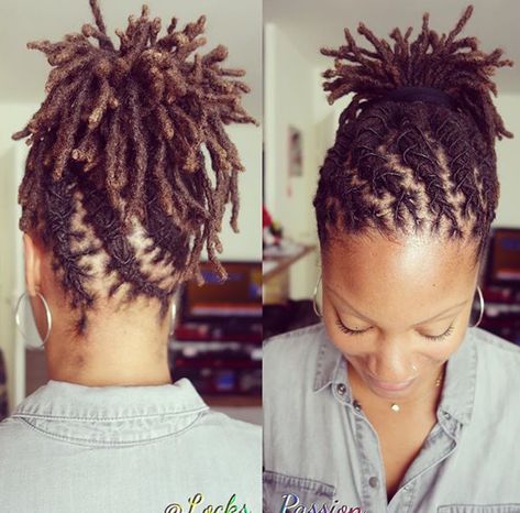 #wylocks #dreadskenya#womenwithlocs#bestdreadlocksstyles Long Starter Loc Styles For Women, Mid Back Loc Styles, Long Loc Hairstyles For Black Women, Loc Up Do Styles, Locs Pineapple, Thick Loc Styles, Lock Styles For Women Dreadlocks, Loc Updo Styles Medium, Dread Styles Women