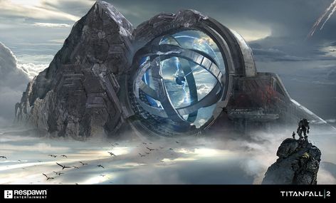 Science Fiction Kunst, Titanfall 2, Sci Fi Landscape, Sci Fi Environment, Landscape Concept, Titanfall, Fantasy Setting, Biome, Fantasy Places