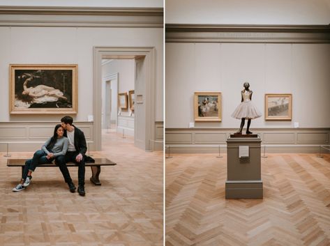 Art Museum Maternity Photos, Met Museum Engagement Photos, Touch Deprived, Photoshoot Museum, Museum Shoot, Nyc Art Museums, Museum Photography, Museum Aesthetic, Nyc Engagement