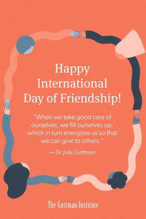 Happy International Day of Friendship! It's a time to show love, kindness, and appreciation for those who support us. Today and every day, let's be there for each other, just as our friends are there for us. How can you appreicate your friends a little extra today? Runway Music, International Day Of Friendship, Gottman Institute, Show Love, Date Ideas, Learn A New Language, International Day, Craft Cocktails, Relaxing Music