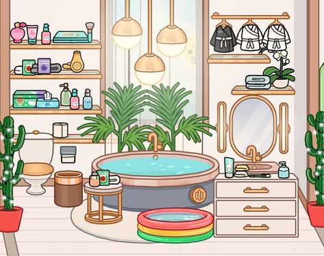 Bathroom Ideas Toca Boca Mansion, Toca Boca Room Ideas Modern Mansion Bathroom, Toca Boca House Ideas Modern Mansion Bathroom, Toca Boca Room Ideas Rich House, Toca Boca Bathroom Ideas Modern Mansion, Toca Boca Bathroom Ideas, Modern Mansion Bathroom, Mansion Bathroom, Rich Bathroom