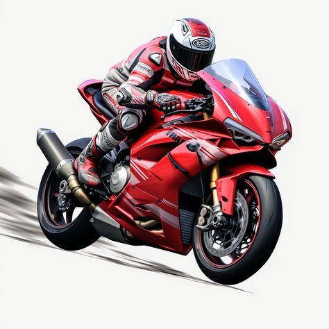 Motor Png, Motorcycle Png, Red Motorcycle, Image Moto, Red Bike, Racing Motorcycles, Bike Art, Riding Motorcycle, Motorcycle Racing